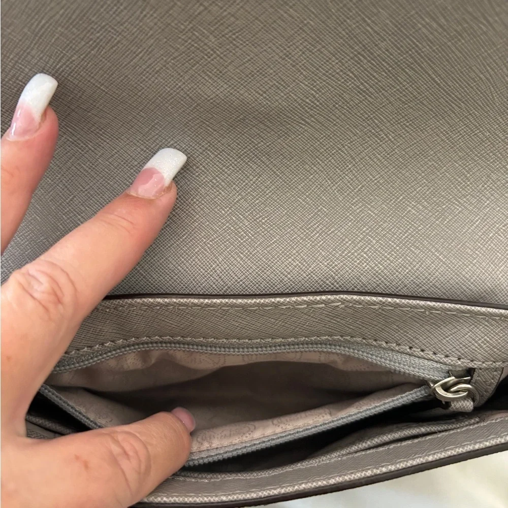 Michael Kors mini gray Crossbody bag‎